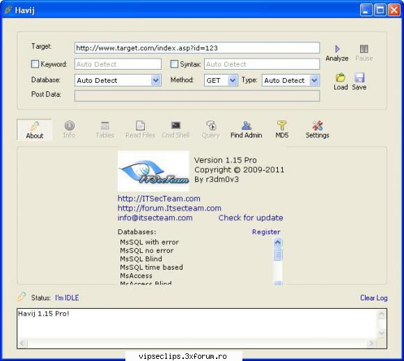 Havij v1.15 (Pro) Advanced SQL Injection Tool - Description: Havij is an automated SQL - � Hacking Tools �